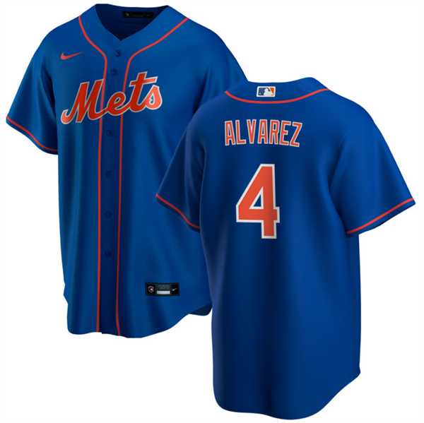 Men's New York Mets #4 Francisco Alvarez Royal Cool Base Stitched Baseball Jersey Dzhi,We sell and wholesale Men's New York Mets #4 Francisco Alvarez Royal Cool Base Stitched Baseball Jersey Dzhi on line form chian!